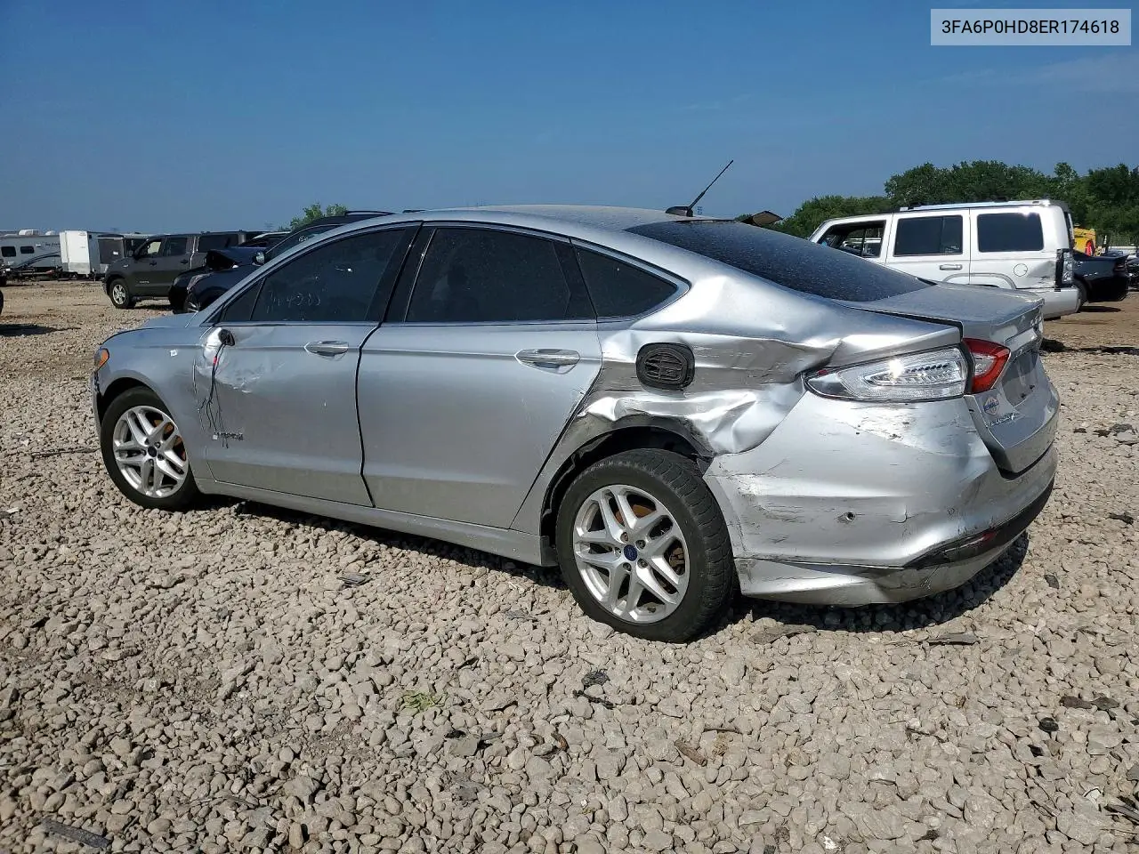 2014 Ford Fusion Se VIN: 3FA6P0HD8ER174618 Lot: 61417936