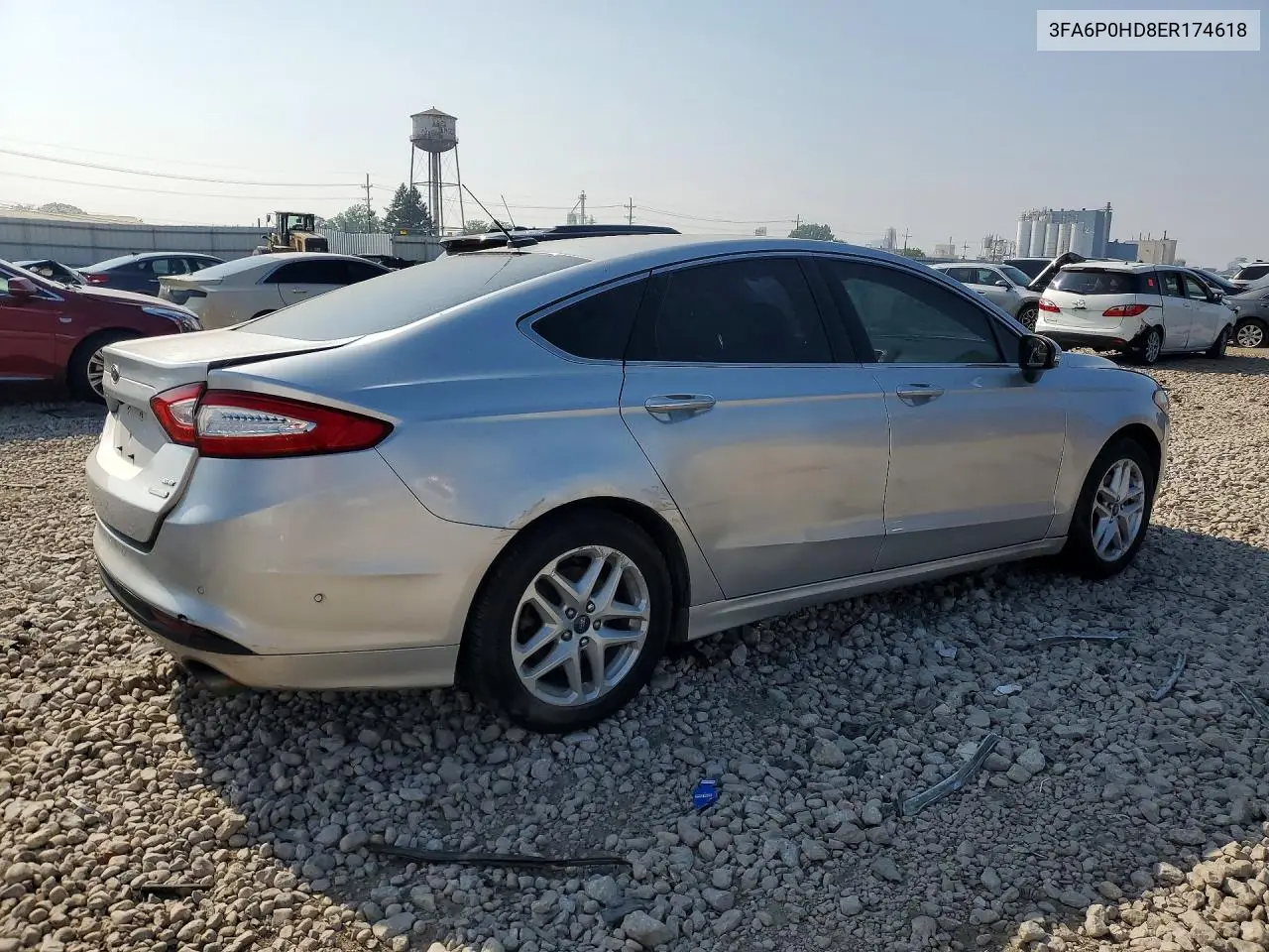 2014 Ford Fusion Se VIN: 3FA6P0HD8ER174618 Lot: 61417936