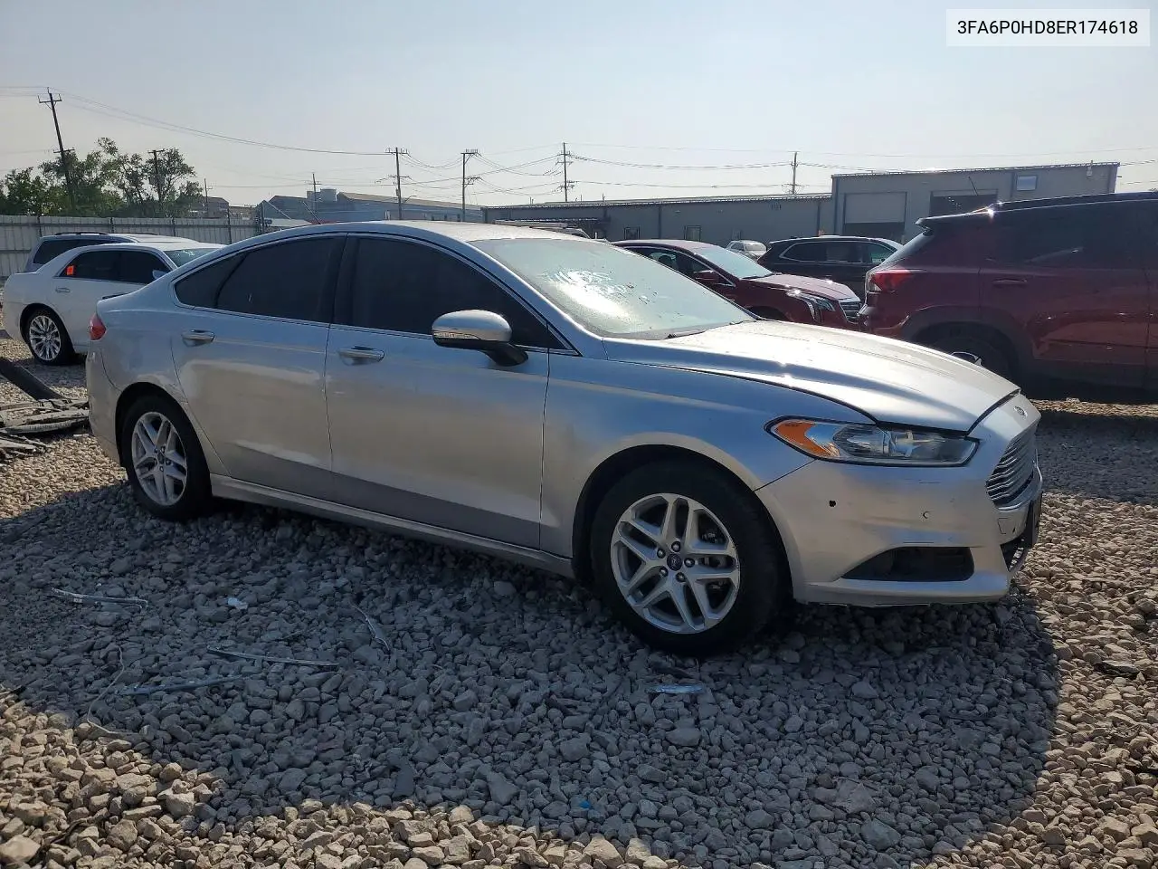 2014 Ford Fusion Se VIN: 3FA6P0HD8ER174618 Lot: 61417936