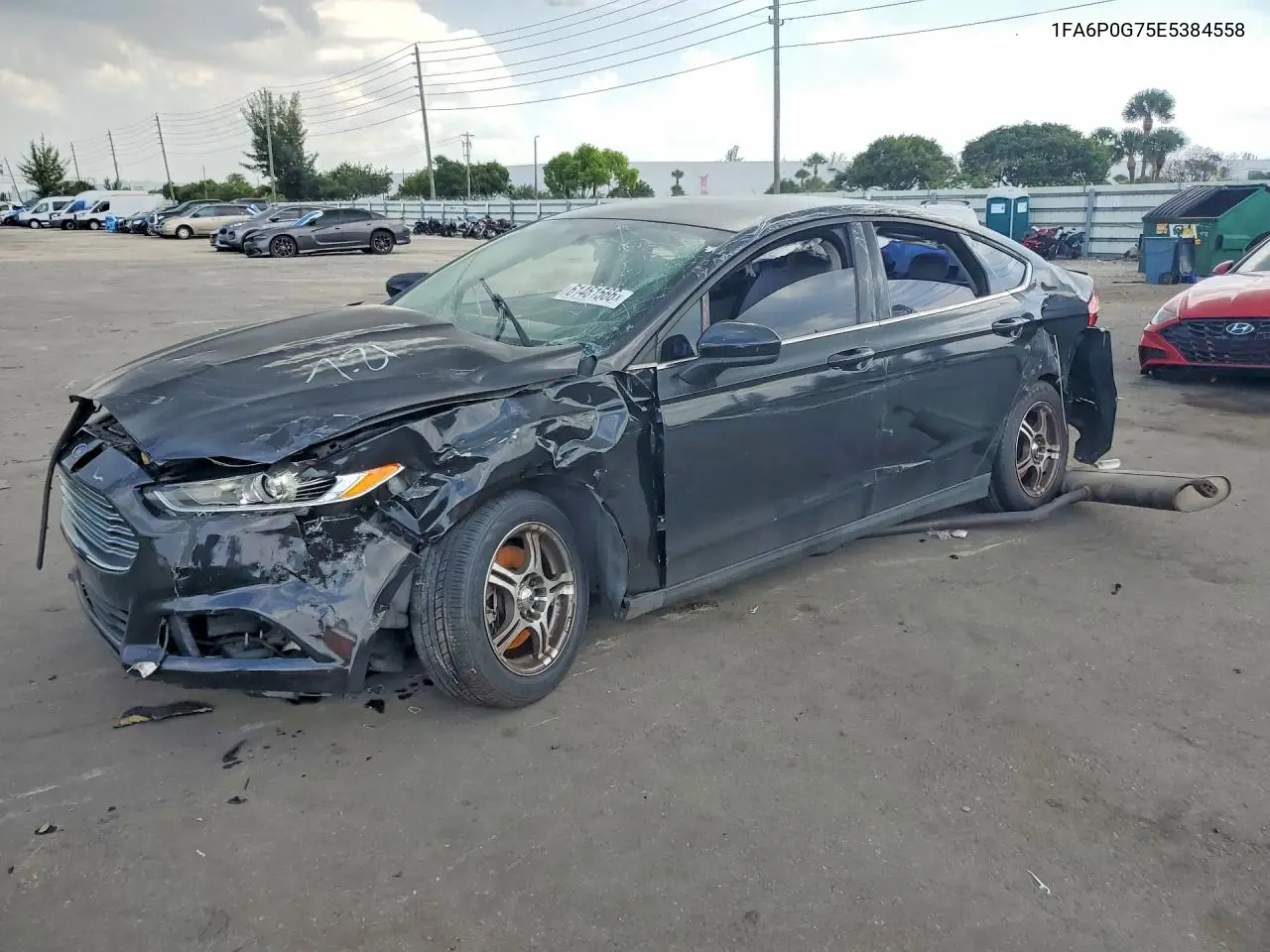 2014 Ford Fusion S VIN: 1FA6P0G75E5384558 Lot: 61461566