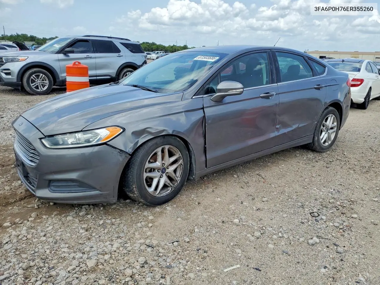 2014 Ford Fusion Se VIN: 3FA6P0H76ER355260 Lot: 61503686