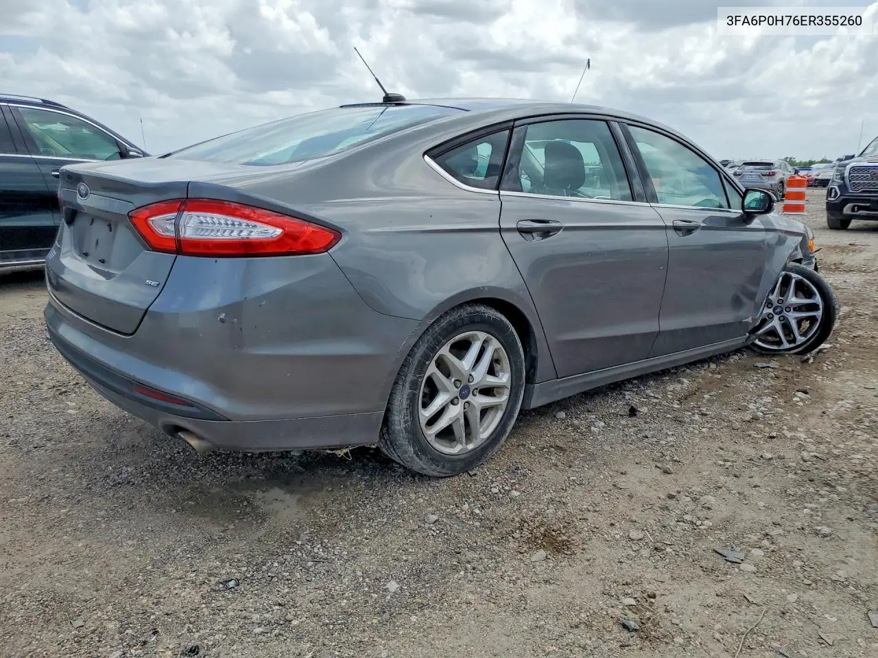 2014 Ford Fusion Se VIN: 3FA6P0H76ER355260 Lot: 61503686