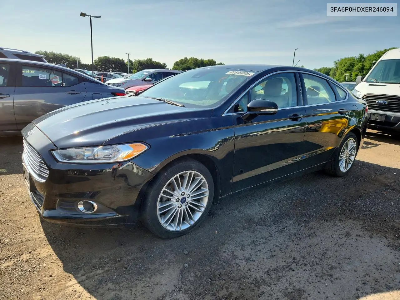 2014 Ford Fusion Se VIN: 3FA6P0HDXER246094 Lot: 61549326