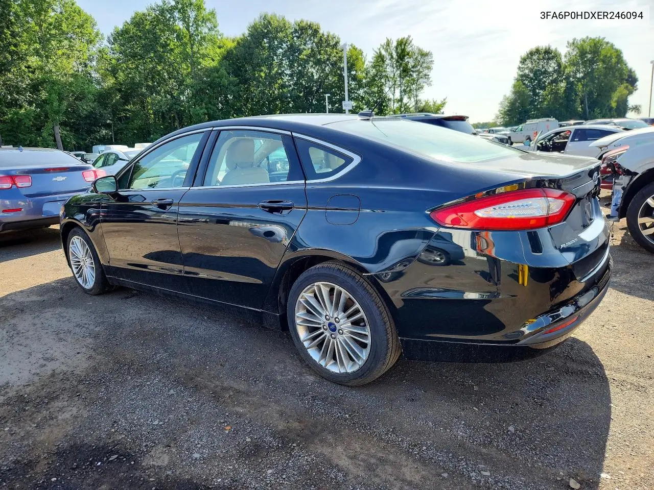 2014 Ford Fusion Se VIN: 3FA6P0HDXER246094 Lot: 61549326