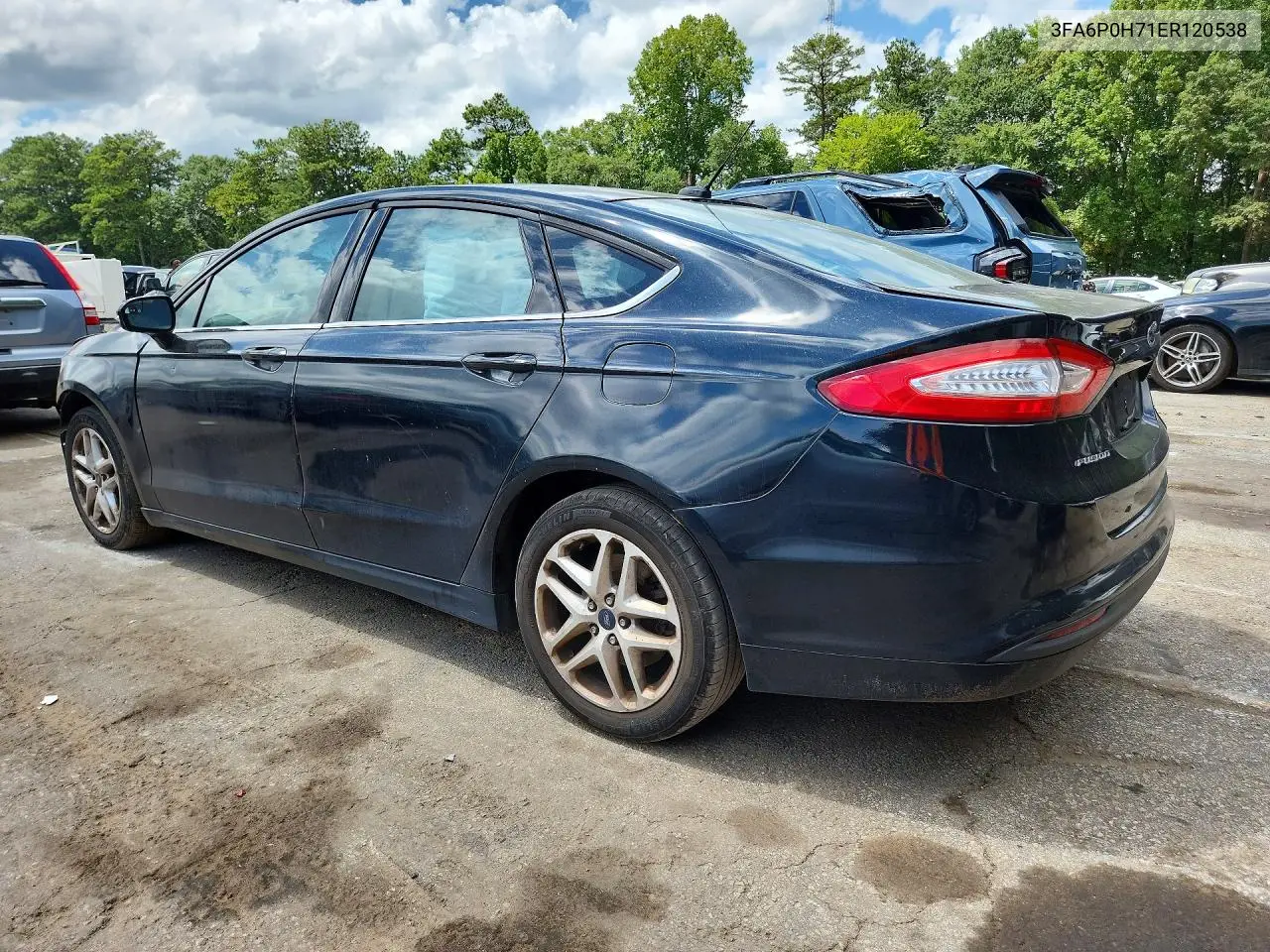 2014 Ford Fusion Se VIN: 3FA6P0H71ER120538 Lot: 61722806