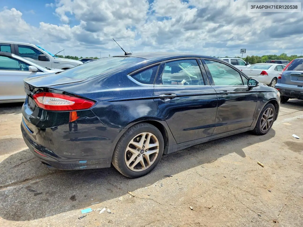2014 Ford Fusion Se VIN: 3FA6P0H71ER120538 Lot: 61722806