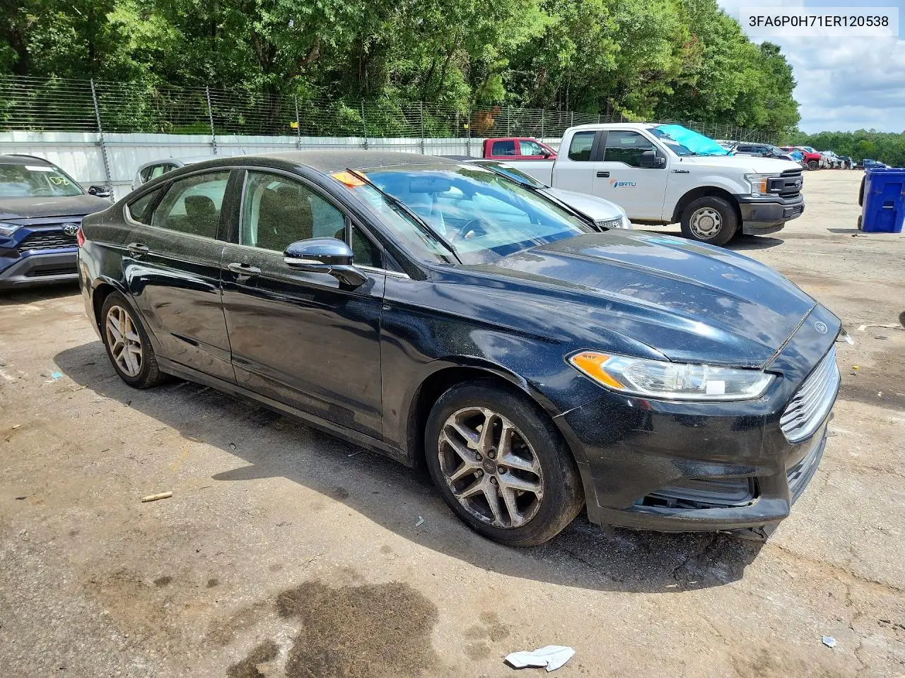 2014 Ford Fusion Se VIN: 3FA6P0H71ER120538 Lot: 61722806