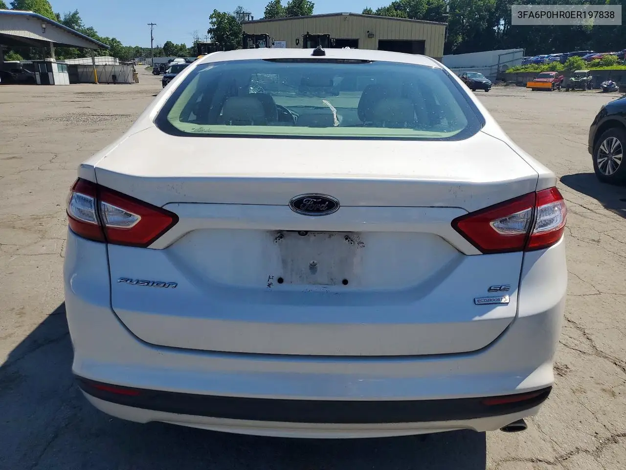 2014 Ford Fusion Se VIN: 3FA6P0HR0ER197838 Lot: 61846446