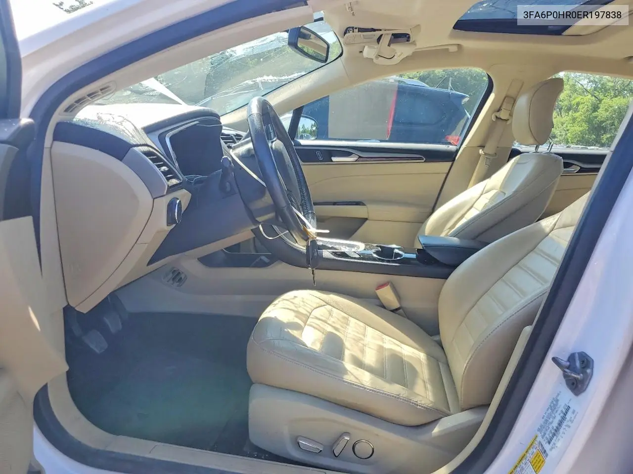 2014 Ford Fusion Se VIN: 3FA6P0HR0ER197838 Lot: 61846446