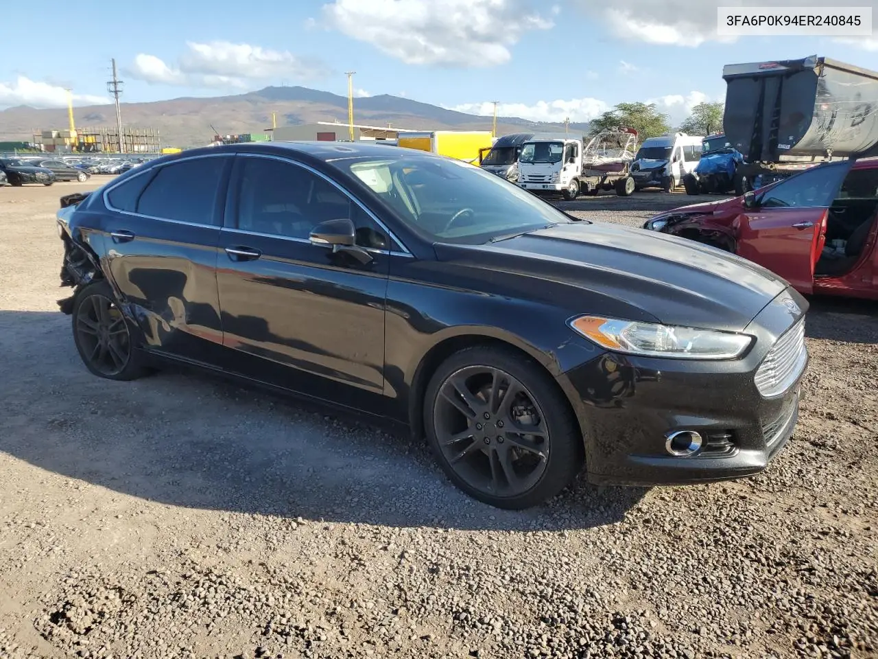 3FA6P0K94ER240845 2014 Ford Fusion Titanium