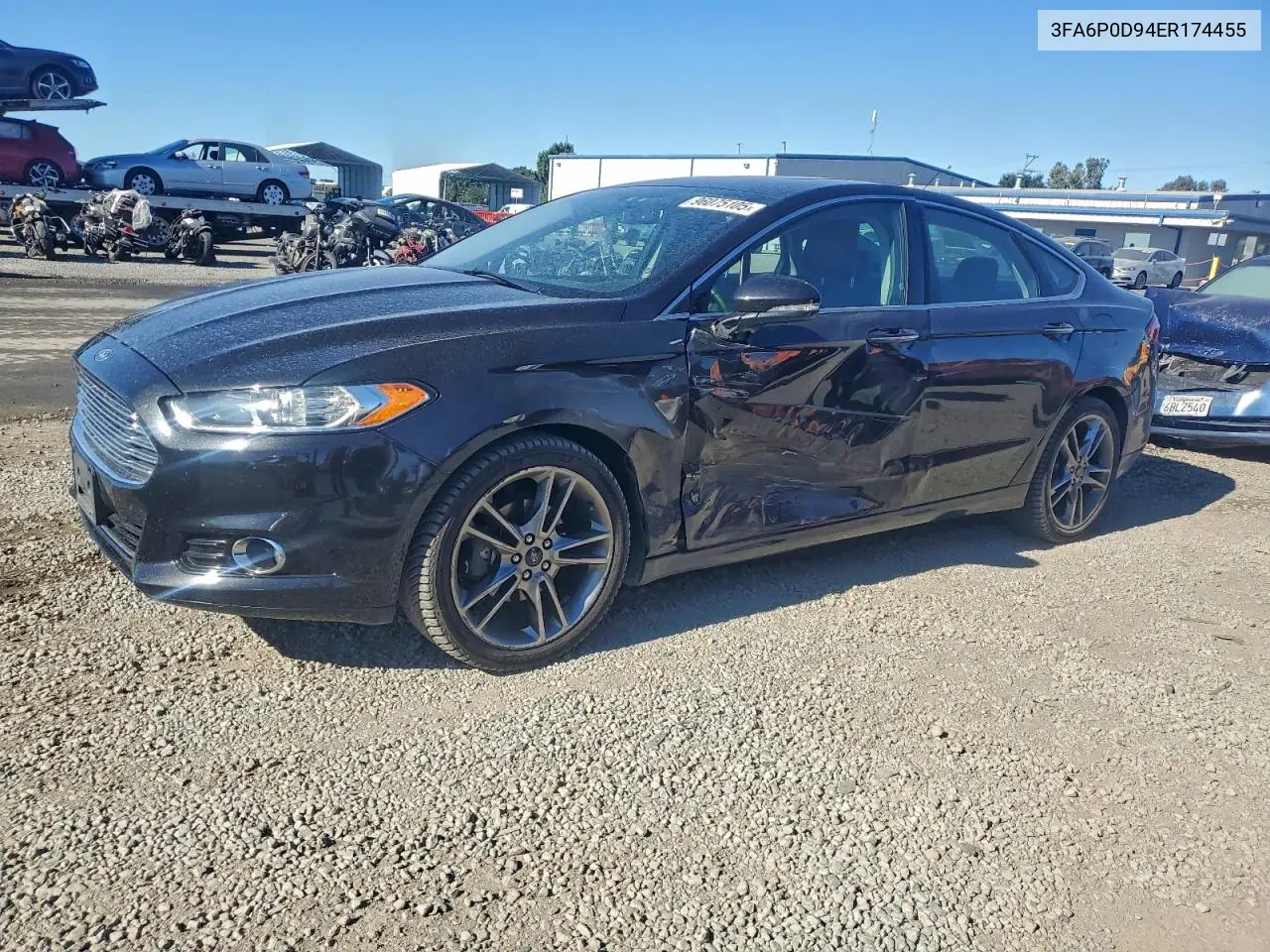 3FA6P0D94ER174455 2014 Ford Fusion Titanium