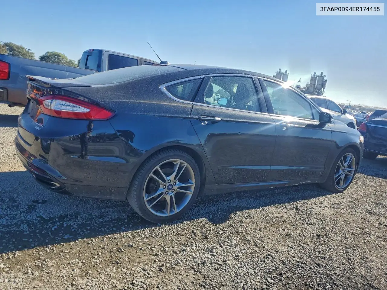 3FA6P0D94ER174455 2014 Ford Fusion Titanium