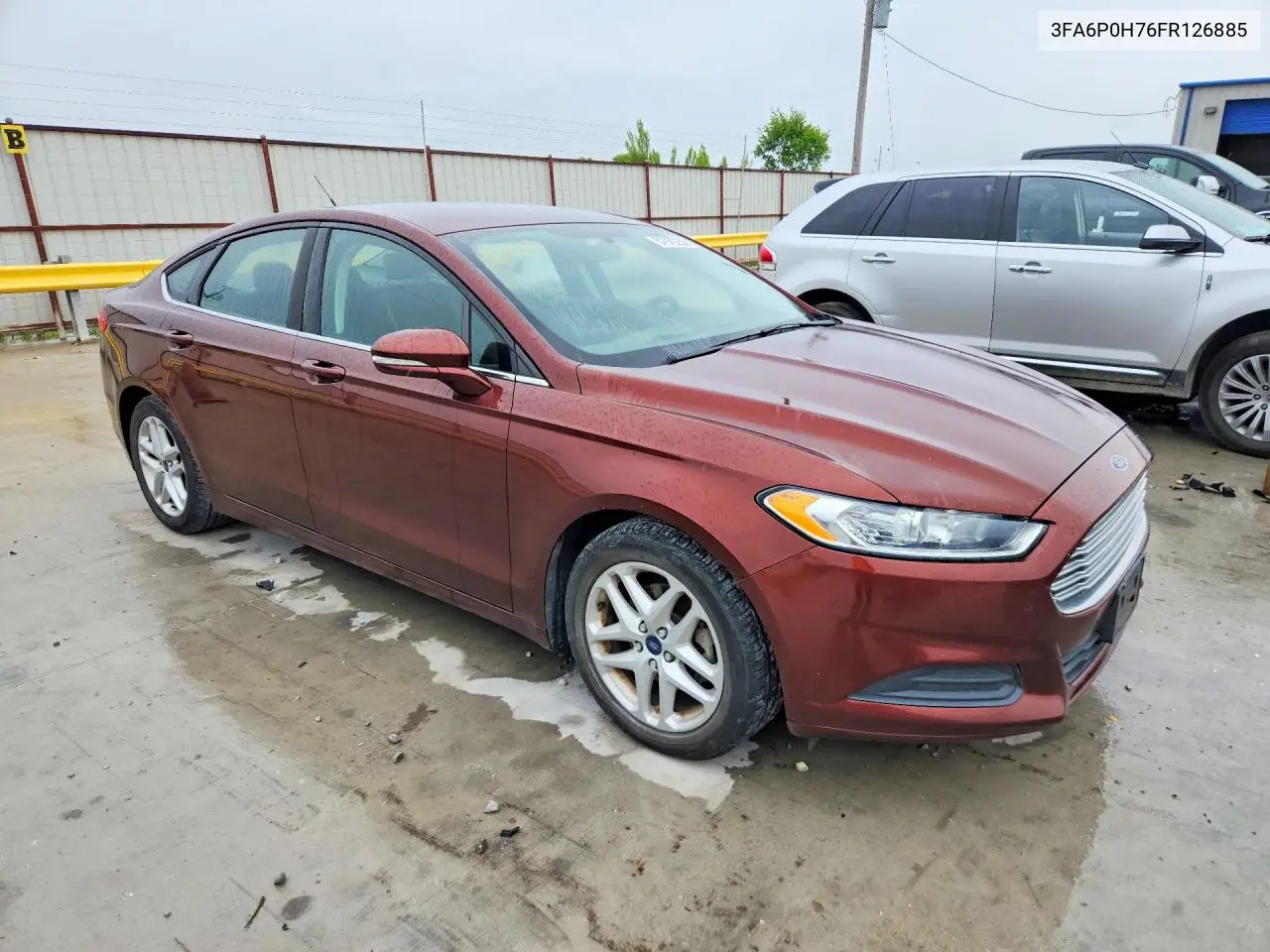 2015 Ford Fusion Se VIN: 3FA6P0H76FR126885 Lot: 57970256
