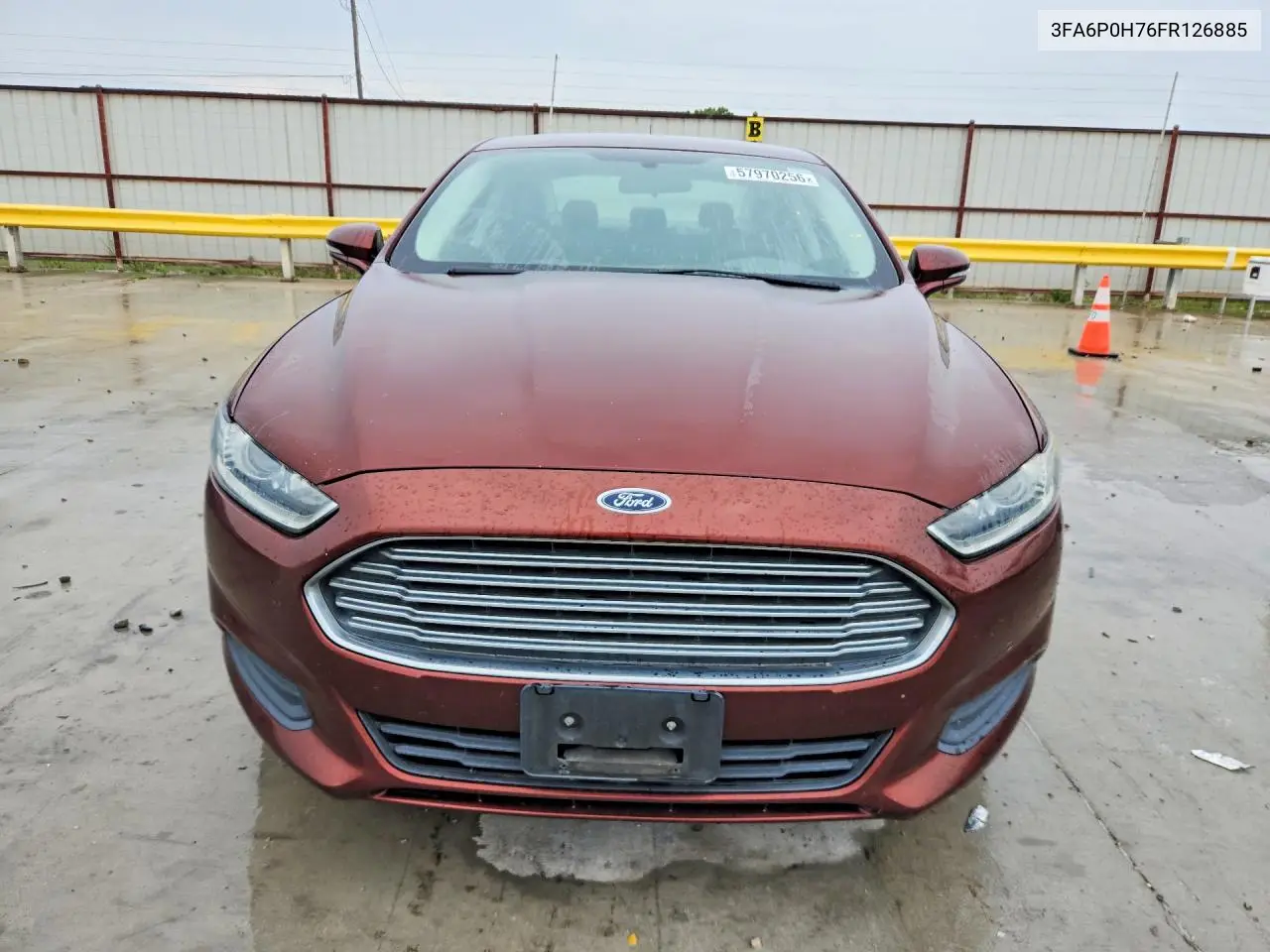 2015 Ford Fusion Se VIN: 3FA6P0H76FR126885 Lot: 57970256