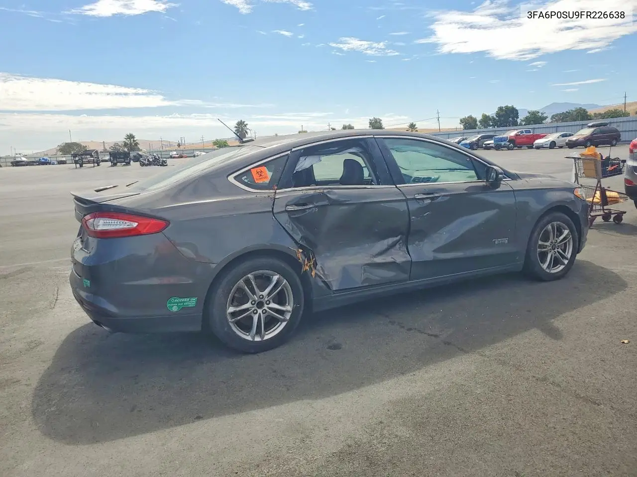 2015 Ford Fusion Titanium Phev VIN: 3FA6P0SU9FR226638 Lot: 60868946