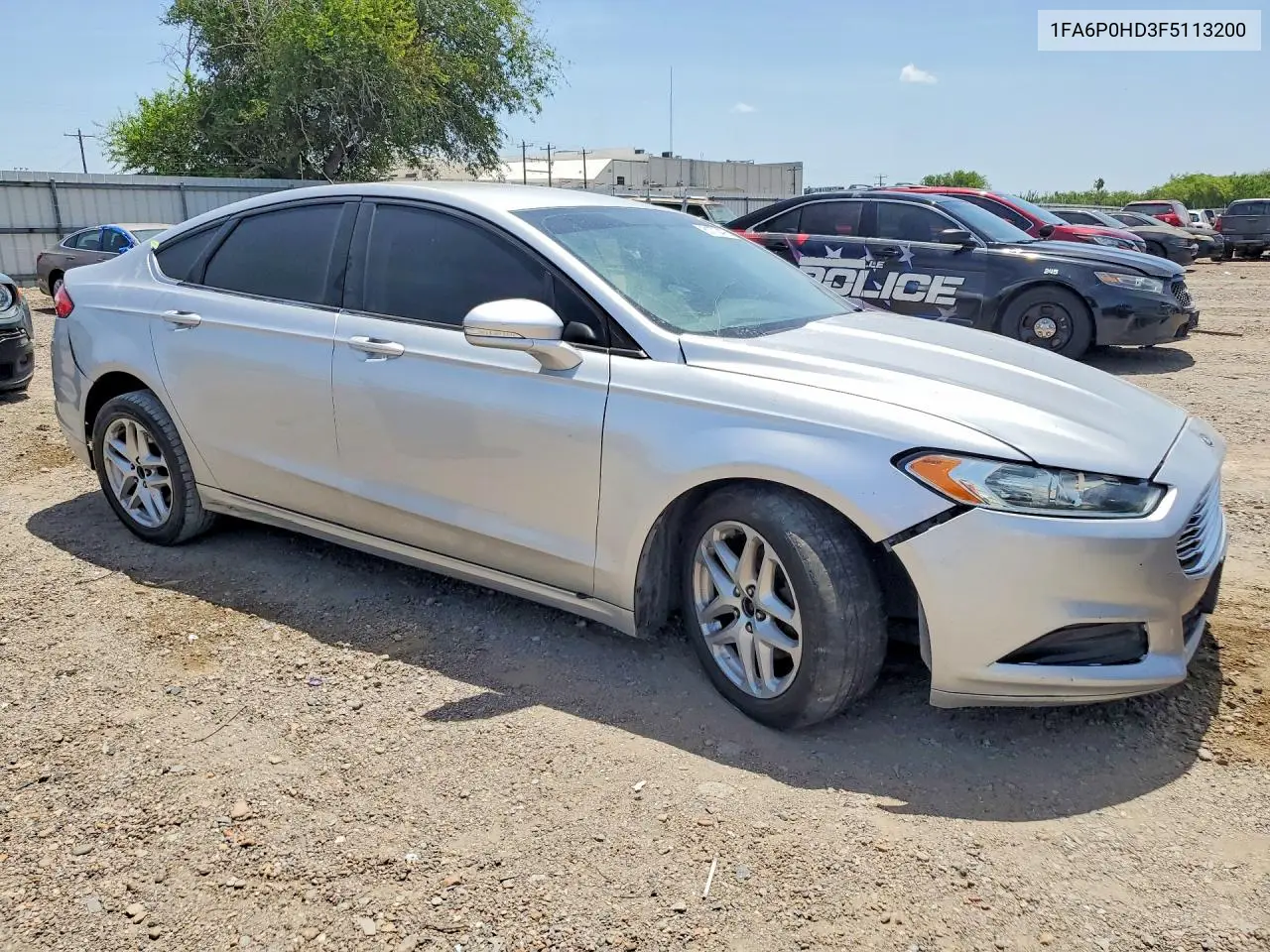 2015 Ford Fusion Se VIN: 1FA6P0HD3F5113200 Lot: 61770476