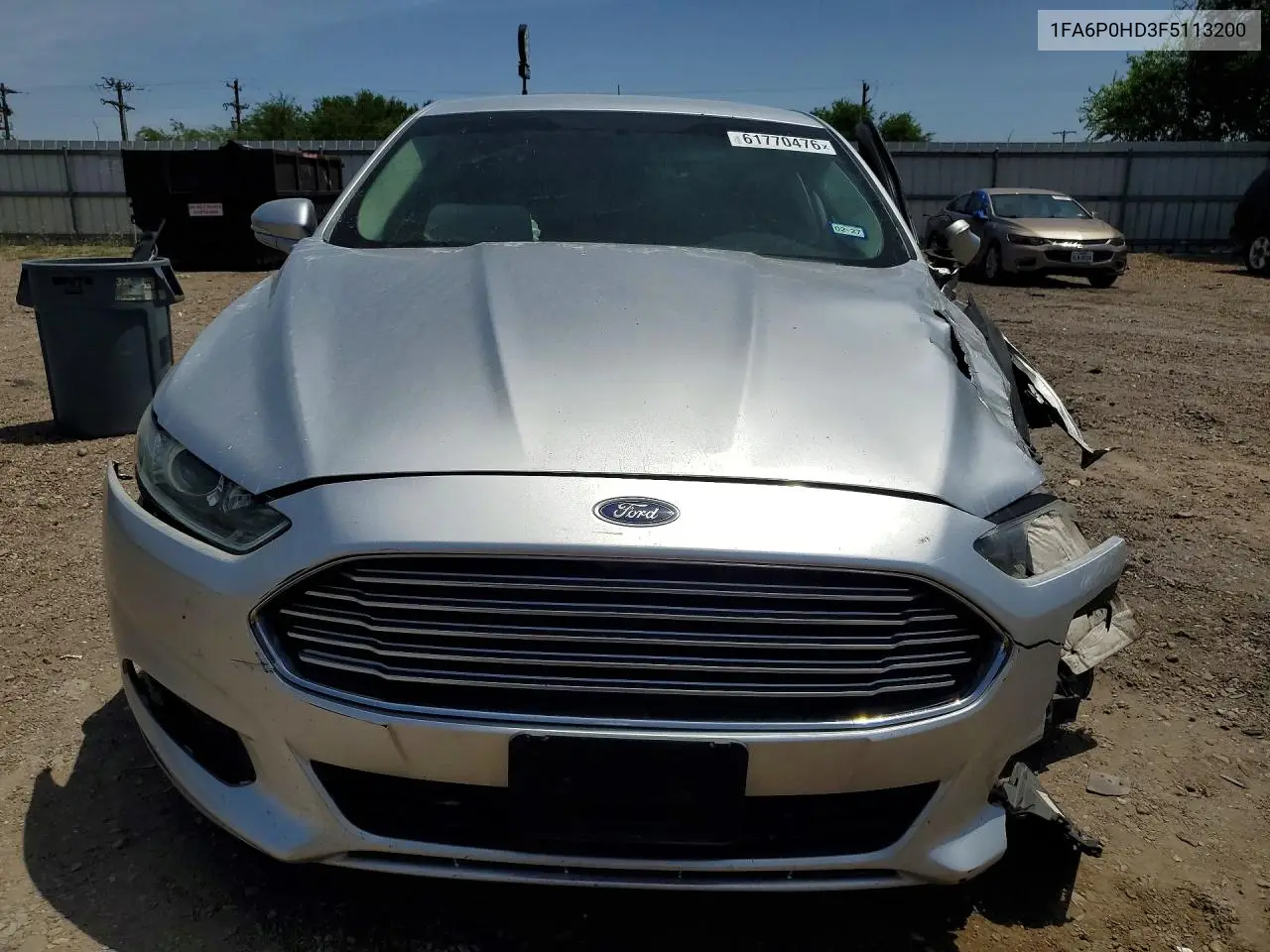 2015 Ford Fusion Se VIN: 1FA6P0HD3F5113200 Lot: 61770476