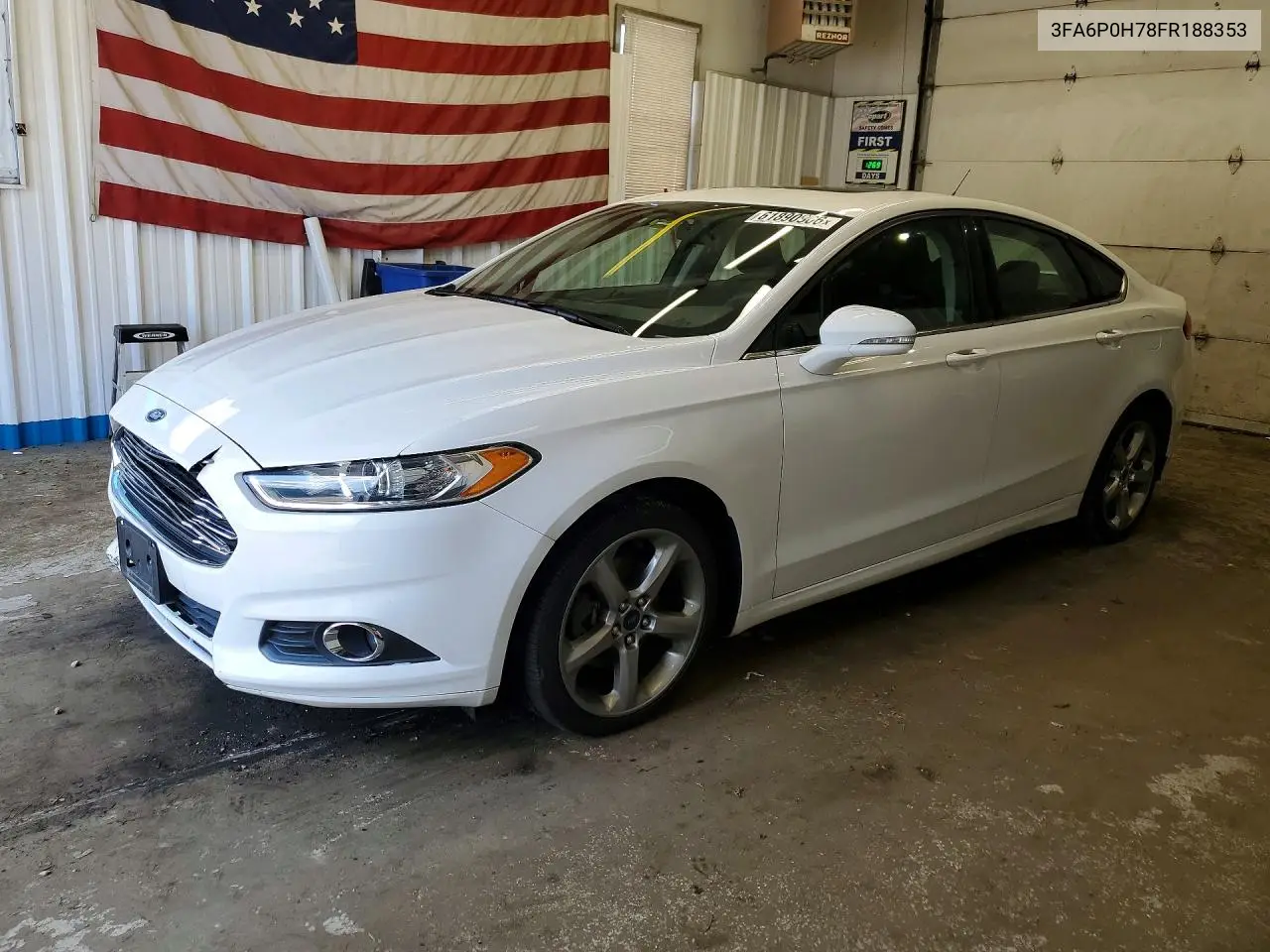 2015 Ford Fusion Se VIN: 3FA6P0H78FR188353 Lot: 61890986