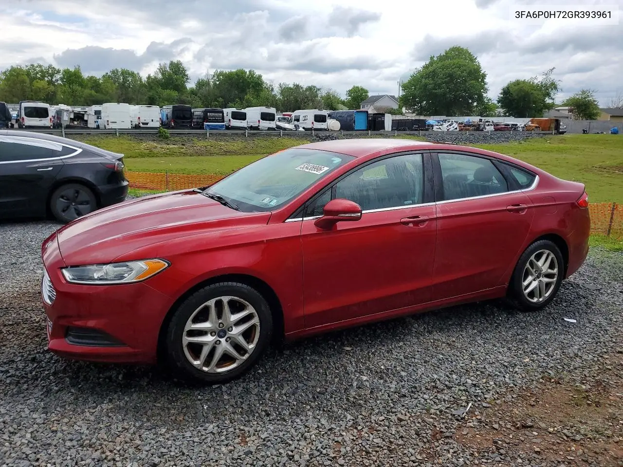2016 Ford Fusion Se VIN: 3FA6P0H72GR393961 Lot: 53438996