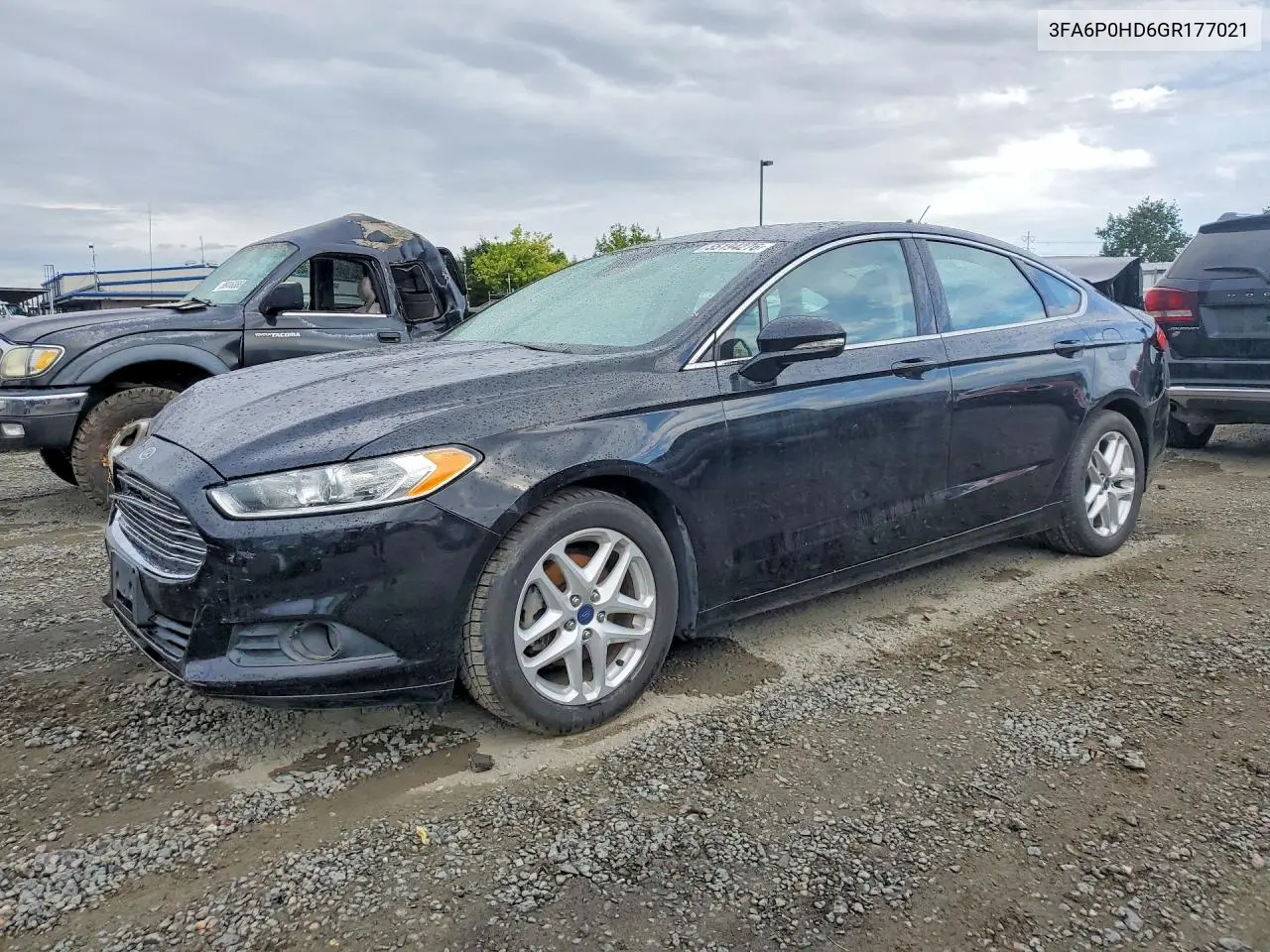 2016 Ford Fusion Se VIN: 3FA6P0HD6GR177021 Lot: 55194276