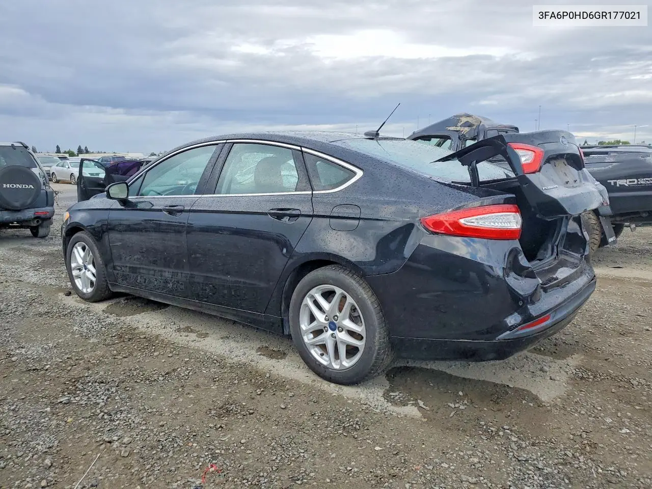 2016 Ford Fusion Se VIN: 3FA6P0HD6GR177021 Lot: 55194276