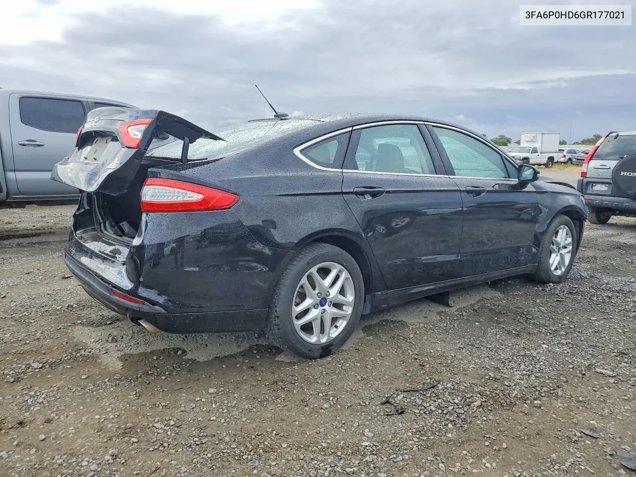 2016 Ford Fusion Se VIN: 3FA6P0HD6GR177021 Lot: 55194276