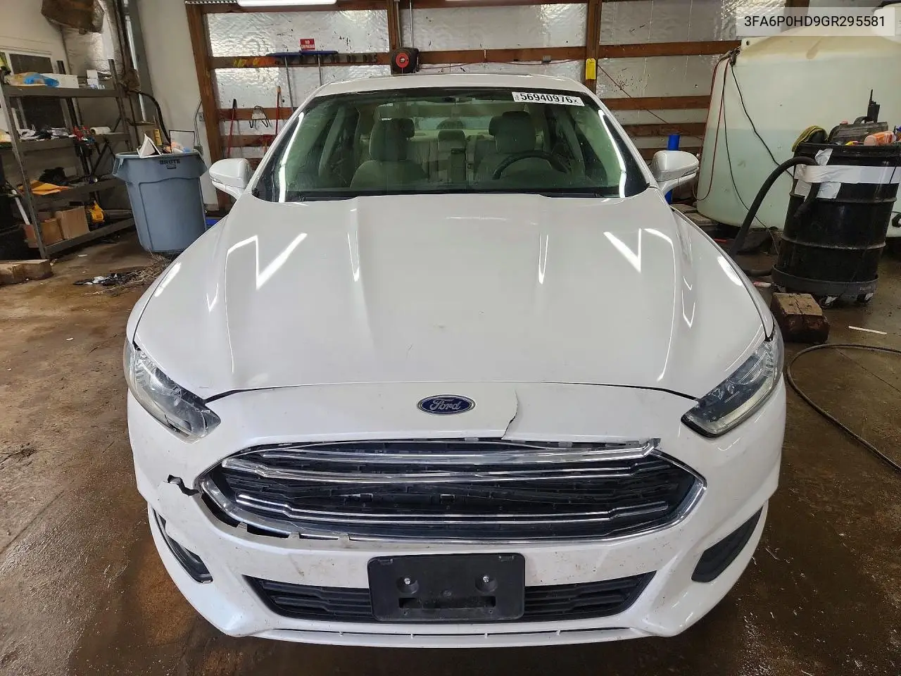 2016 Ford Fusion Se VIN: 3FA6P0HD9GR295581 Lot: 56940976