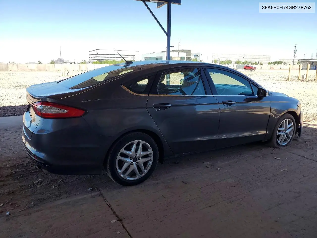2016 Ford Fusion Se VIN: 3FA6P0H74GR278763 Lot: 58086636