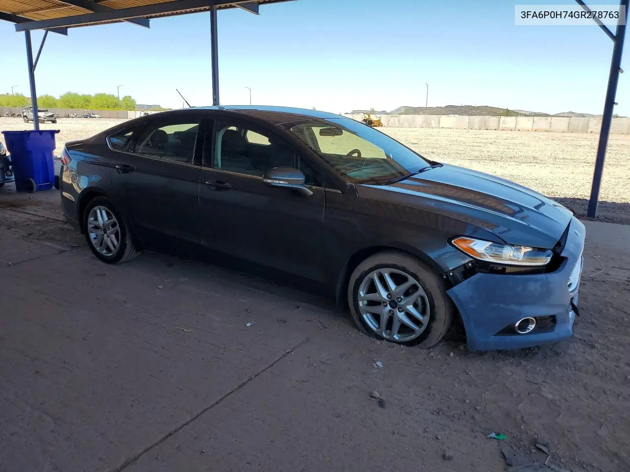 2016 Ford Fusion Se VIN: 3FA6P0H74GR278763 Lot: 58086636