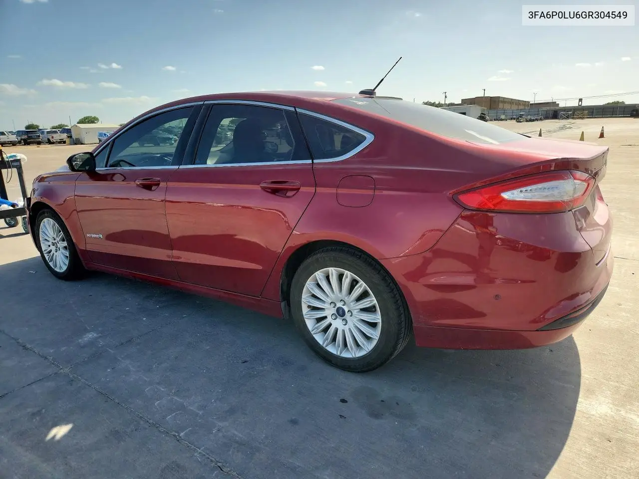 2016 Ford Fusion Se Hybrid VIN: 3FA6P0LU6GR304549 Lot: 59353716