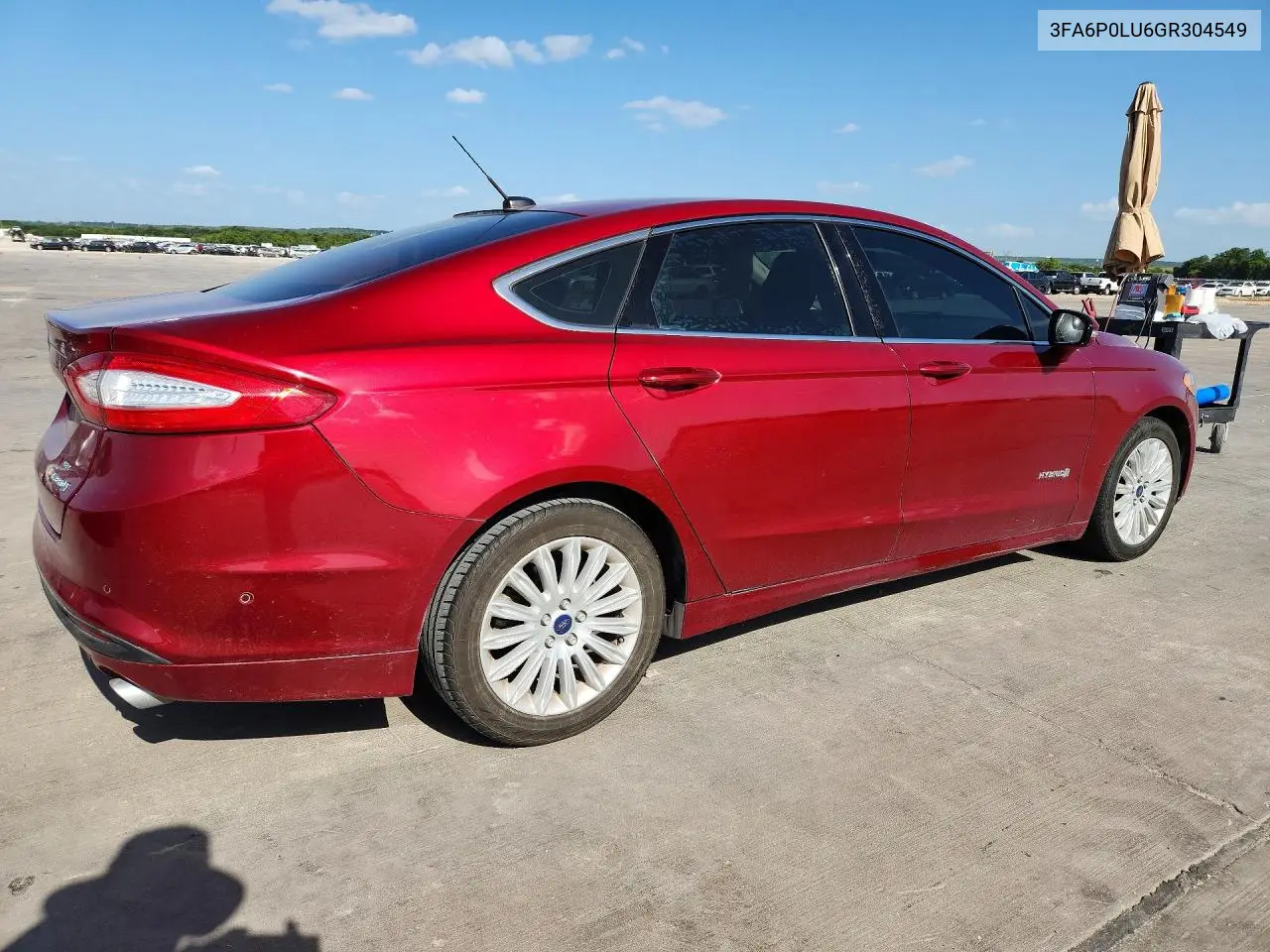 2016 Ford Fusion Se Hybrid VIN: 3FA6P0LU6GR304549 Lot: 59353716