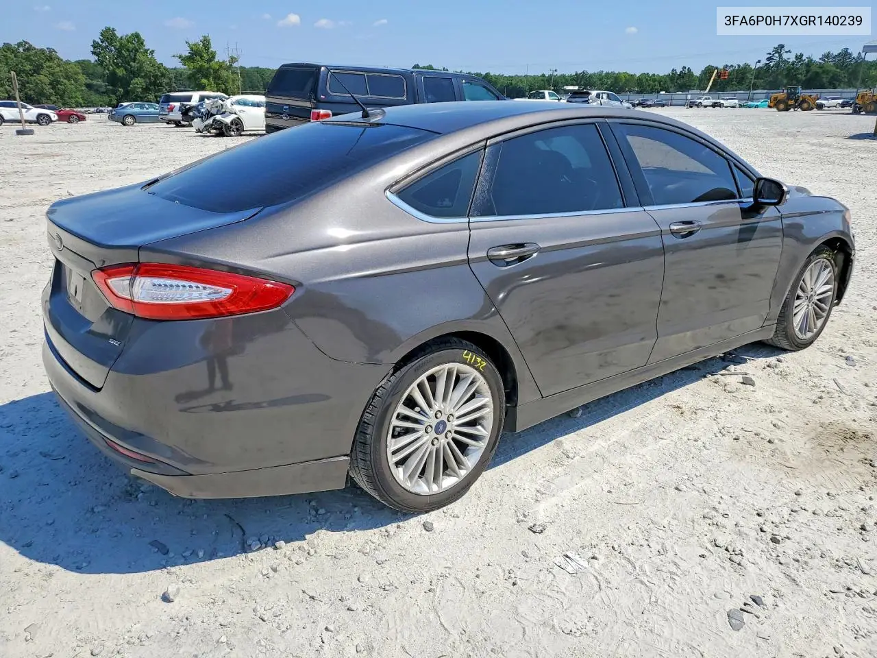 2016 Ford Fusion Se VIN: 3FA6P0H7XGR140239 Lot: 59838466