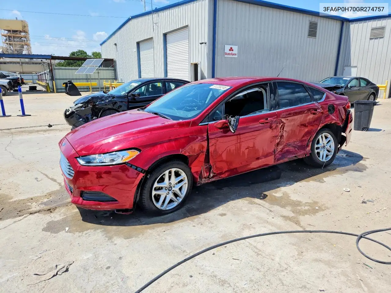 2016 Ford Fusion Se VIN: 3FA6P0H70GR274757 Lot: 61238246