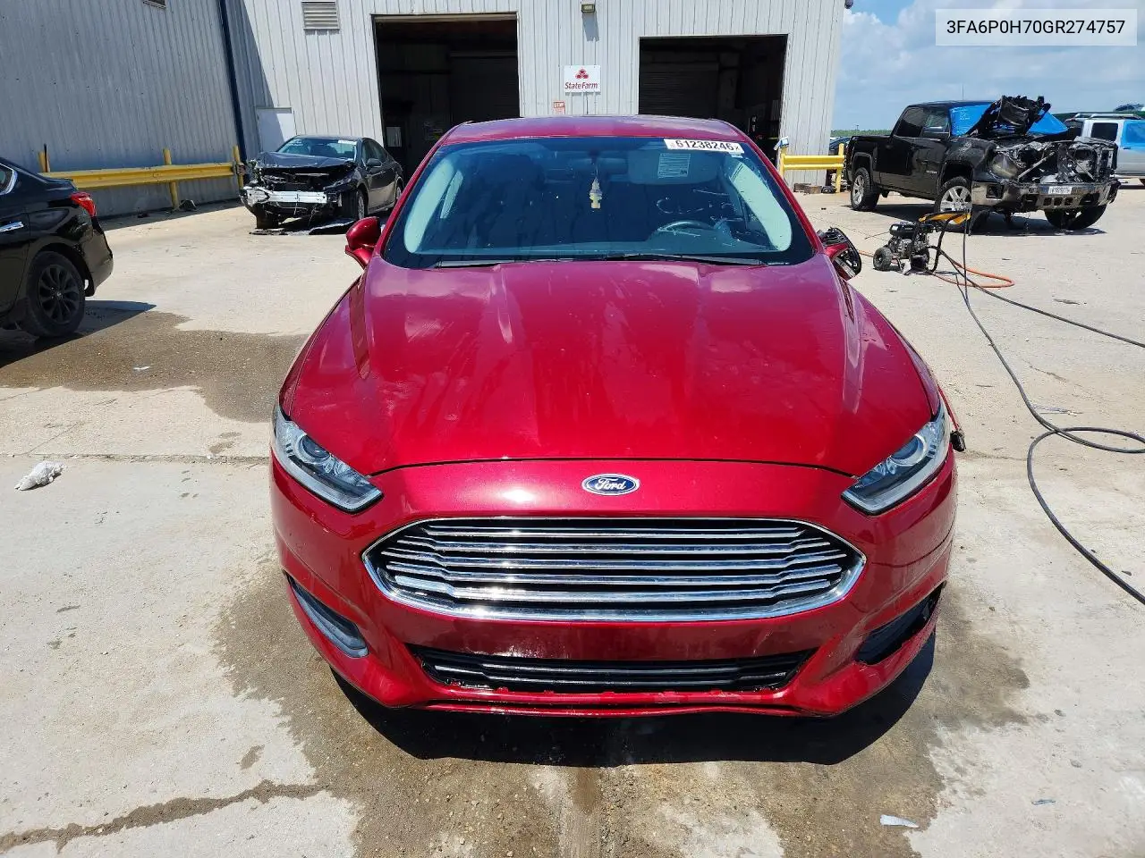 2016 Ford Fusion Se VIN: 3FA6P0H70GR274757 Lot: 61238246