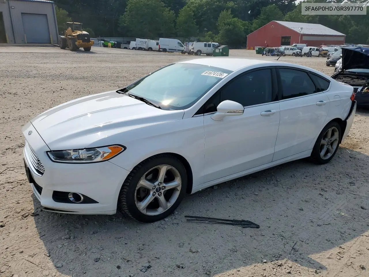 2016 Ford Fusion Se VIN: 3FA6P0HD7GR397770 Lot: 61674126