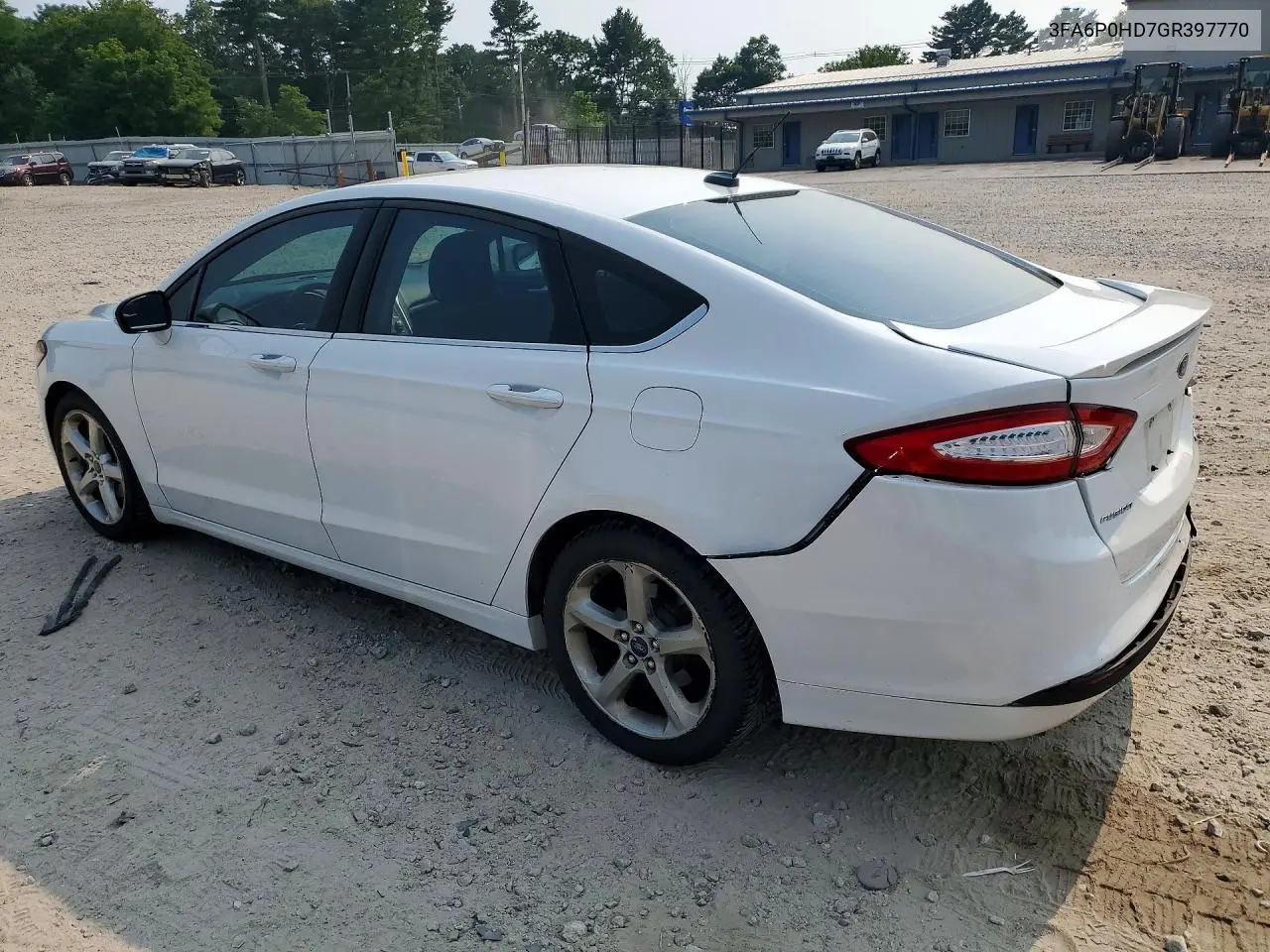 2016 Ford Fusion Se VIN: 3FA6P0HD7GR397770 Lot: 61674126