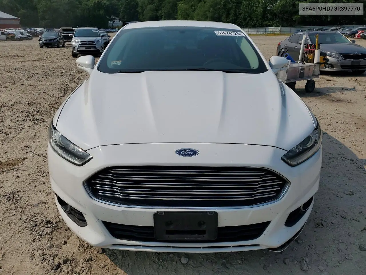 2016 Ford Fusion Se VIN: 3FA6P0HD7GR397770 Lot: 61674126