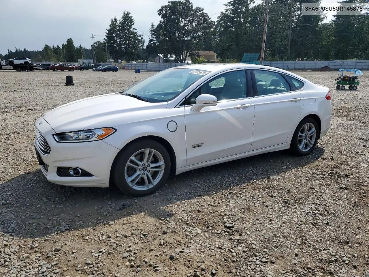 2016 Ford Fusion Titanium Phev VIN: 3FA6P0SU5GR145878 Lot: 61751636