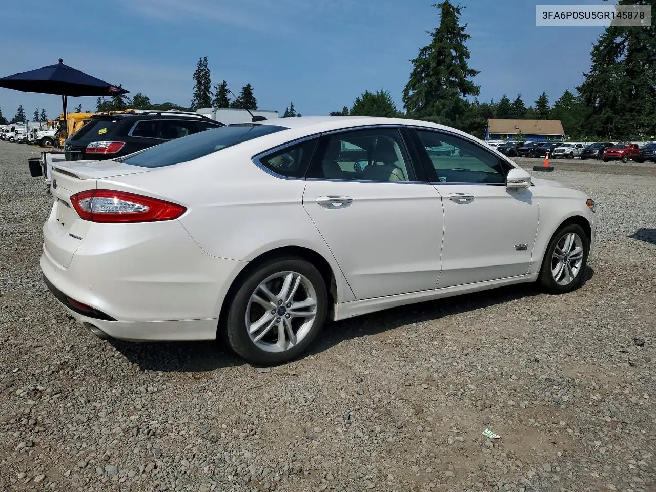 2016 Ford Fusion Titanium Phev VIN: 3FA6P0SU5GR145878 Lot: 61751636
