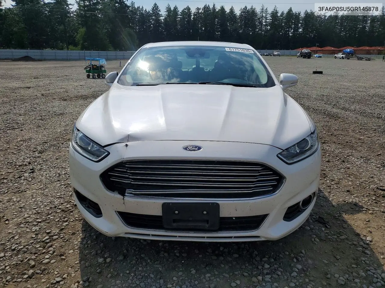 2016 Ford Fusion Titanium Phev VIN: 3FA6P0SU5GR145878 Lot: 61751636
