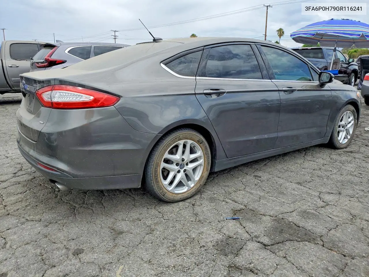 2016 Ford Fusion Se VIN: 3FA6P0H79GR116241 Lot: 61773556