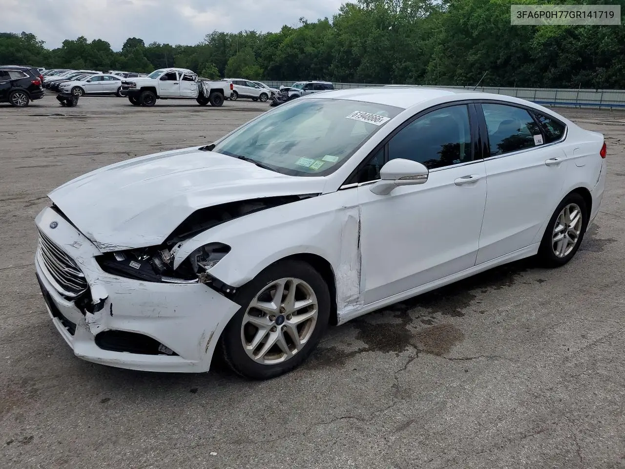 2016 Ford Fusion Se VIN: 3FA6P0H77GR141719 Lot: 61948666
