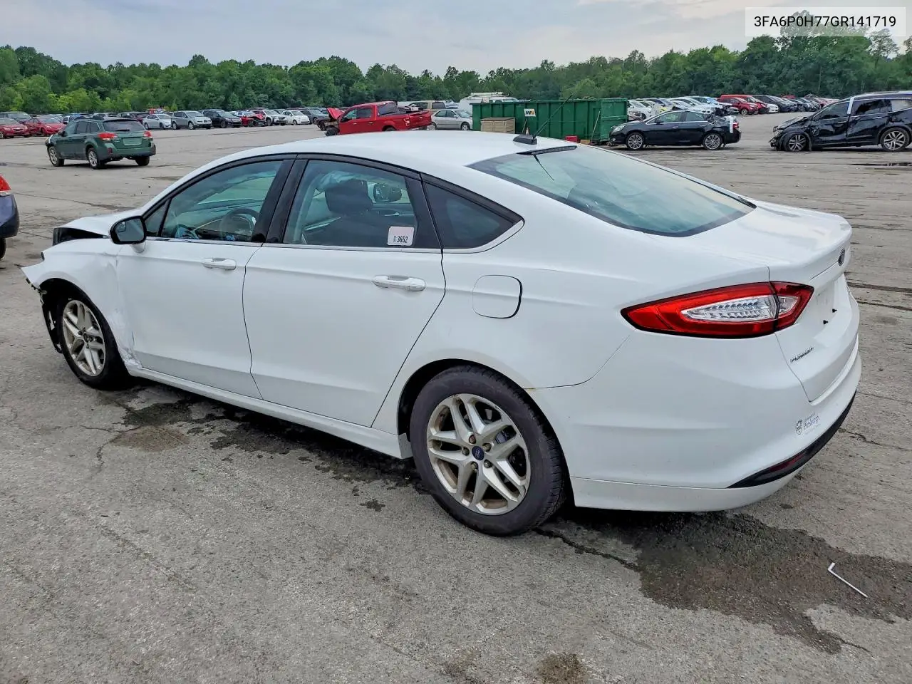 2016 Ford Fusion Se VIN: 3FA6P0H77GR141719 Lot: 61948666