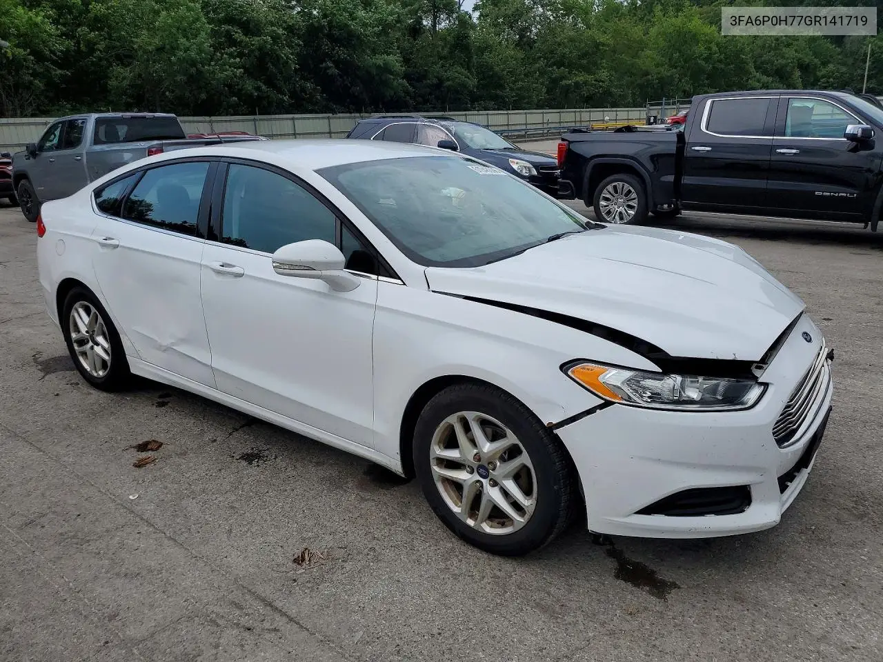 2016 Ford Fusion Se VIN: 3FA6P0H77GR141719 Lot: 61948666