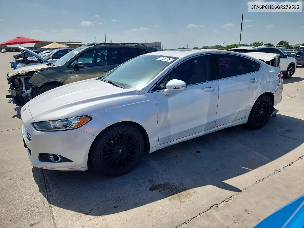2016 Ford Fusion Se VIN: 3FA6P0HD6GR279595 Lot: 61967266