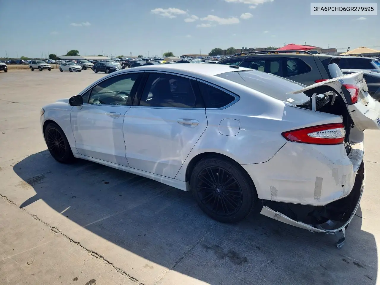 2016 Ford Fusion Se VIN: 3FA6P0HD6GR279595 Lot: 61967266