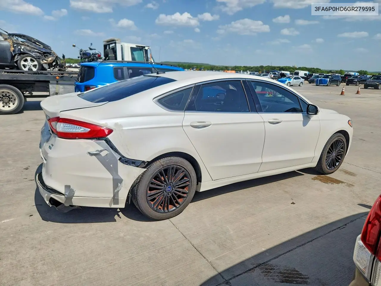 2016 Ford Fusion Se VIN: 3FA6P0HD6GR279595 Lot: 61967266