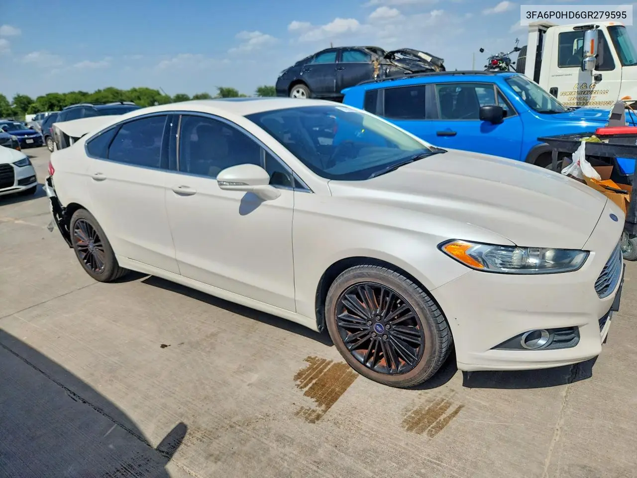 2016 Ford Fusion Se VIN: 3FA6P0HD6GR279595 Lot: 61967266