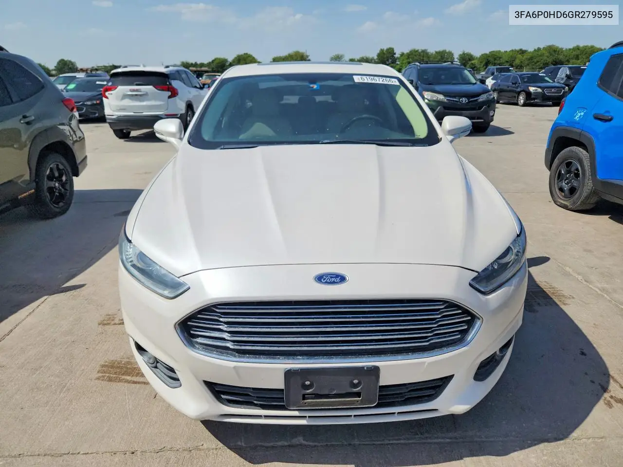 2016 Ford Fusion Se VIN: 3FA6P0HD6GR279595 Lot: 61967266