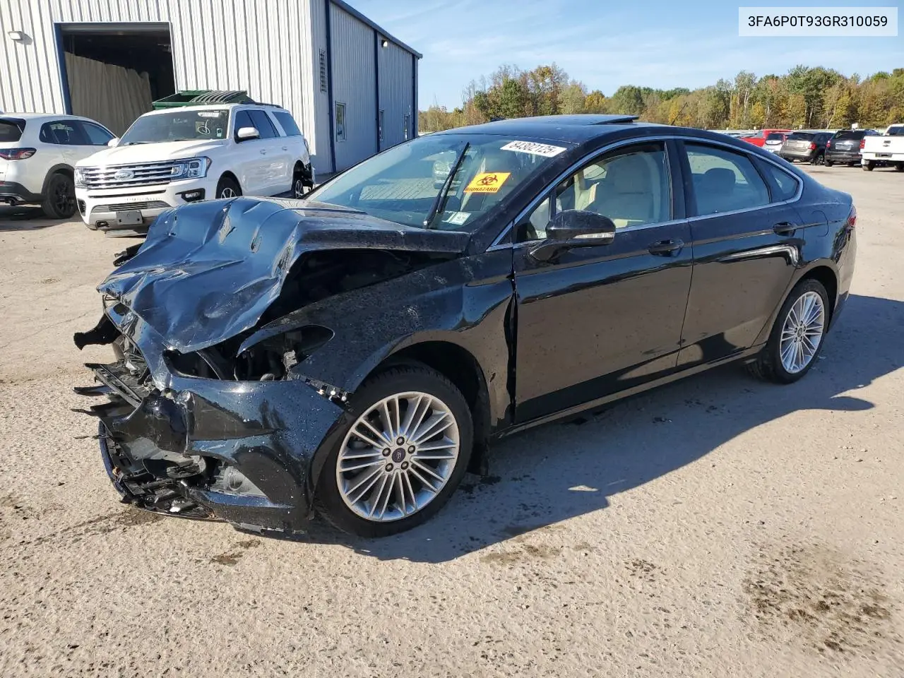 3FA6P0T93GR310059 2016 Ford Fusion Se